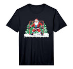 Soccer Goalie Santa Soccer Player T-Shirt - Graphic Print for Adults