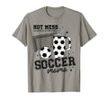 Hot Mess Always Stressed Soccer Mama T-Shirt - Custom Art Print for Adults