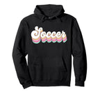Soccer Pastel Aesthetic Teen Groovy Hoodie - Novelty Apparel Unisex