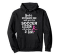 Under Estimate Me And Your First Soccer Hoodie - Trendy Graphic Unisex