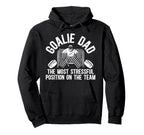 Funny Hockey Goalie Dad Hockey Keeper Hoodie - Unique Graphic Men Women