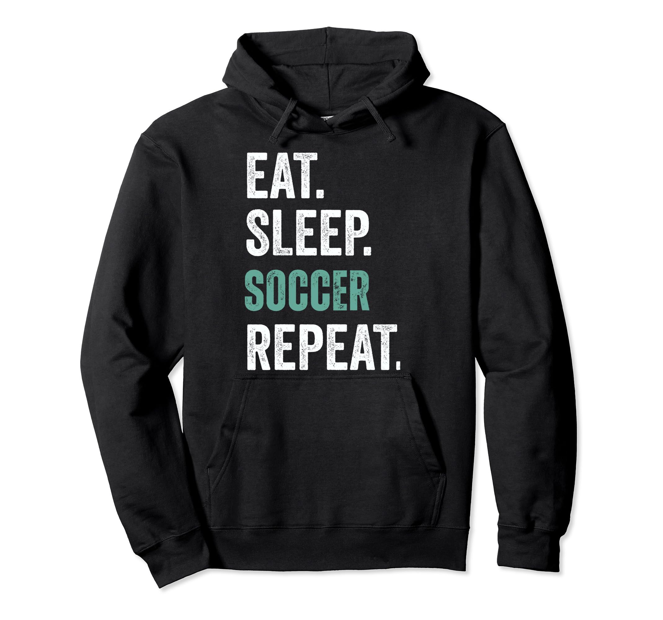 Eat Sleep Soccer Repeat Hoodie - Graphic Print Unisex