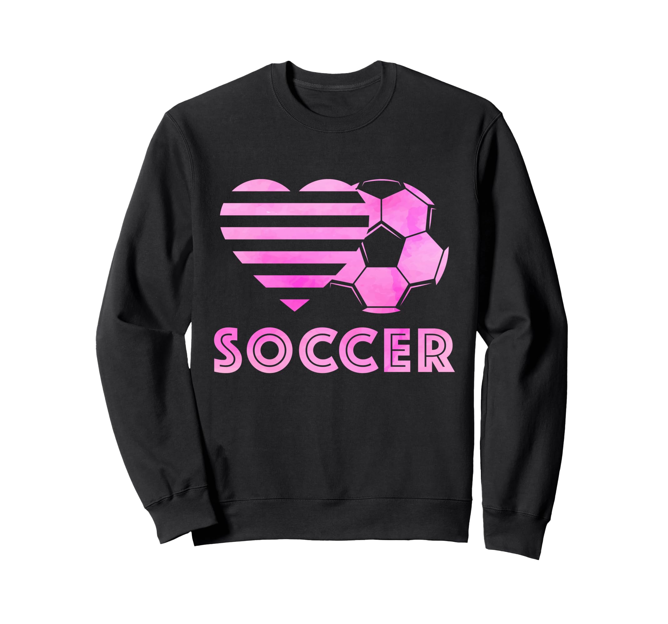 Soccer Heart Love Heartbeat Sweatshirt - Casual Everyday Wear Men Women
