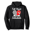 Full Heart Full Schedule Cheer And Soccer Hoodie - Minimalist Print Unisex