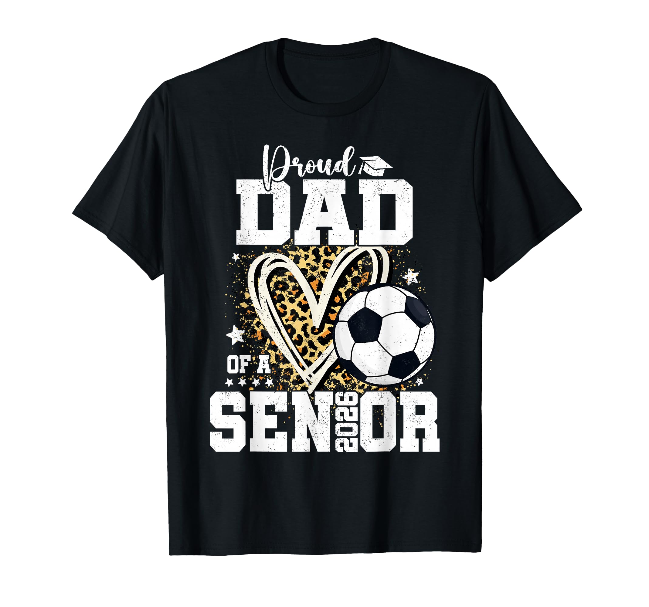 Proud Dad 2026 Senior Soccer Graduation T-Shirt - Trendy Graphic Men Women