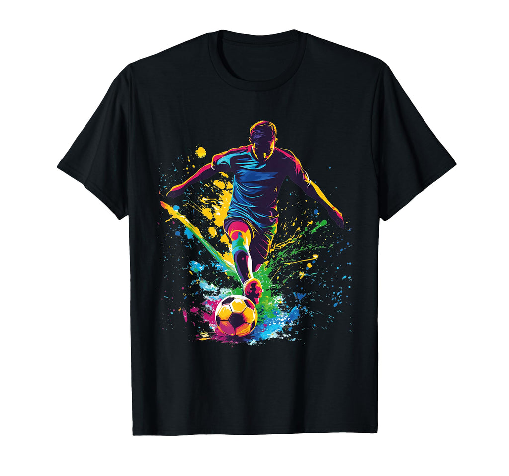 Soccer Ball Football Player And Fan T-Shirt - Aesthetic Graphic Unisex