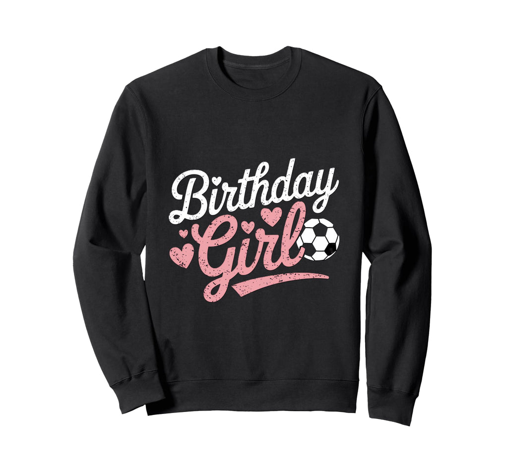 Birthday Soccer Hearts Fun Sweatshirt - Trendy Graphic Men Women