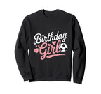 Birthday Soccer Hearts Fun Sweatshirt - Trendy Graphic Men Women