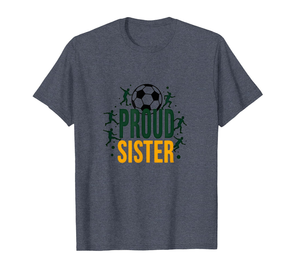 Proud Soccer Sister Sporty Family T-Shirt - Custom Art Print Unisex