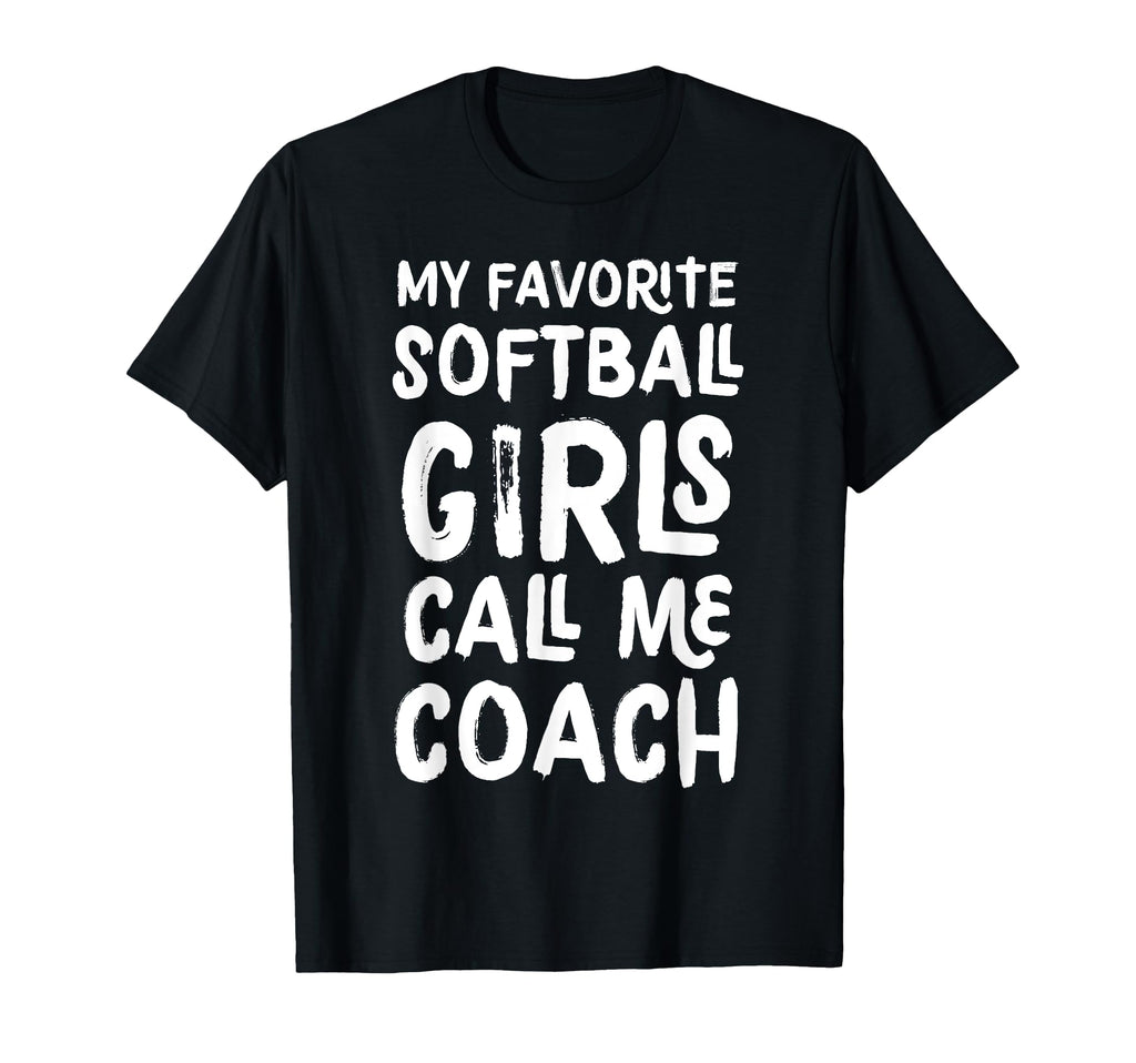 My Favorite Softball Call Me Coach Funny T-Shirt - Custom Art Print Unisex