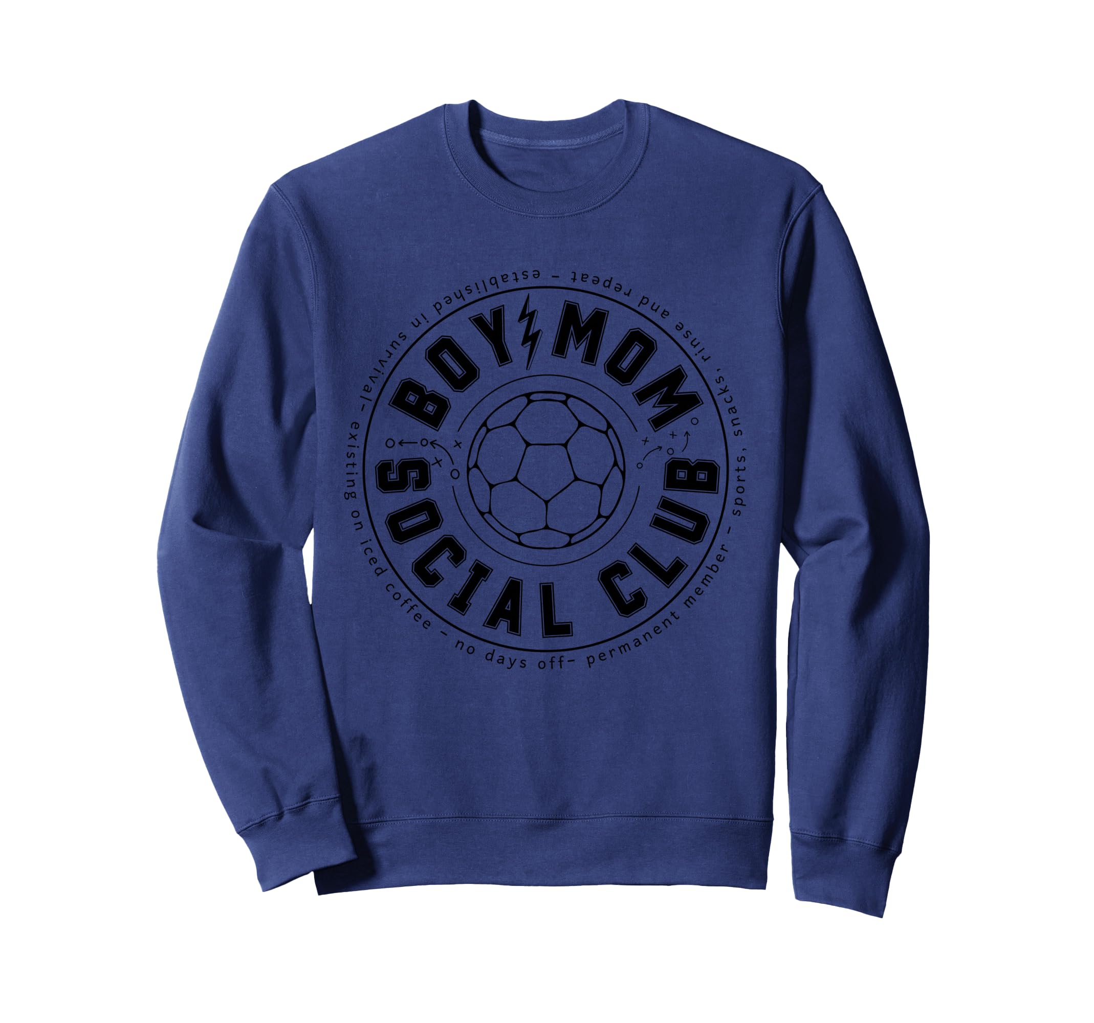 Soccer Mom Social Club Sports Game Day Sweatshirt - Custom Art Print Unisex