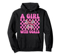 Be Goals Soccer Coquette Bow Hoodie - Graphic Print Men Women
