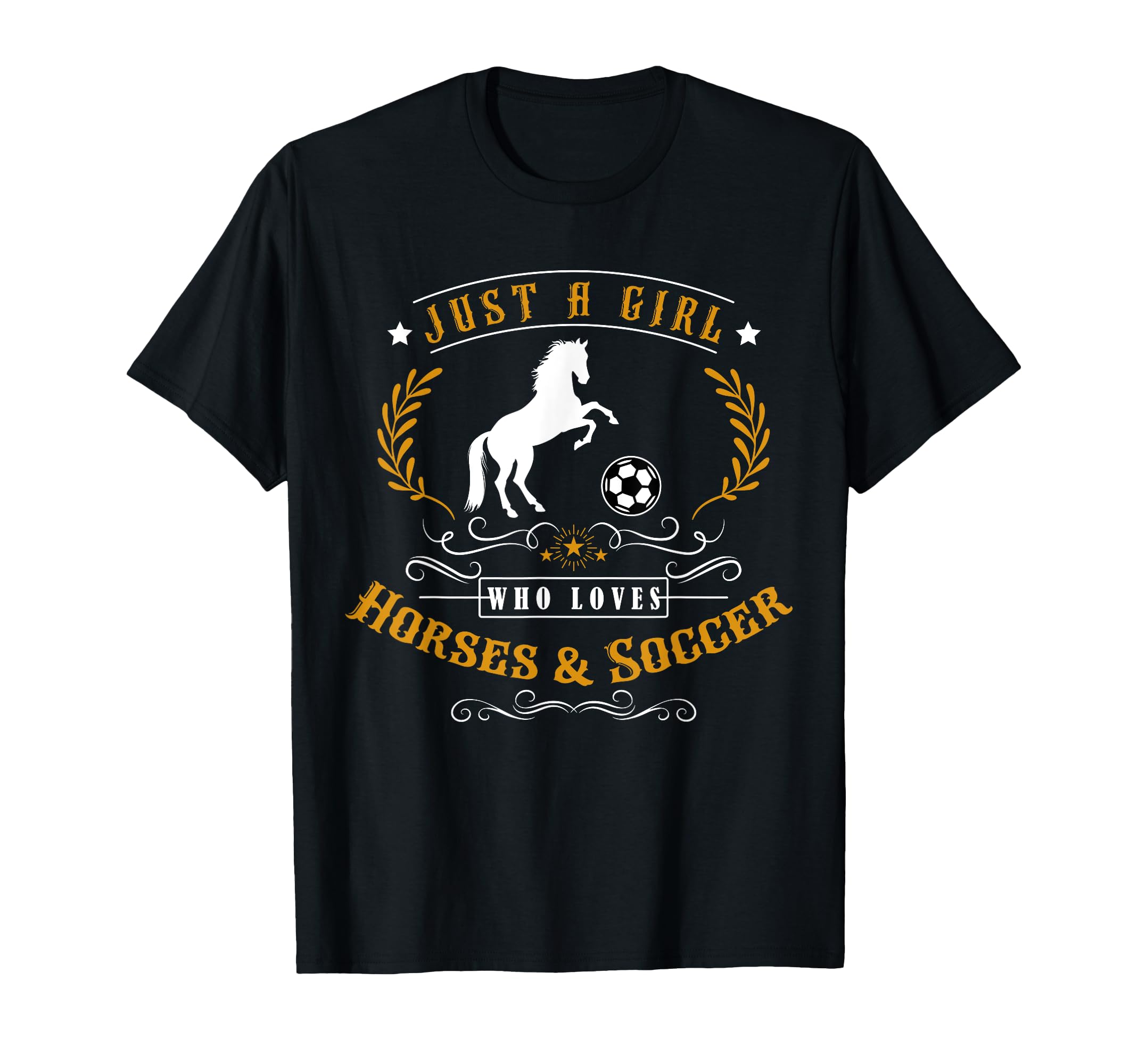 Just Who Loves Horses Soccer Sport T-Shirt - Streetwear Style Men Women