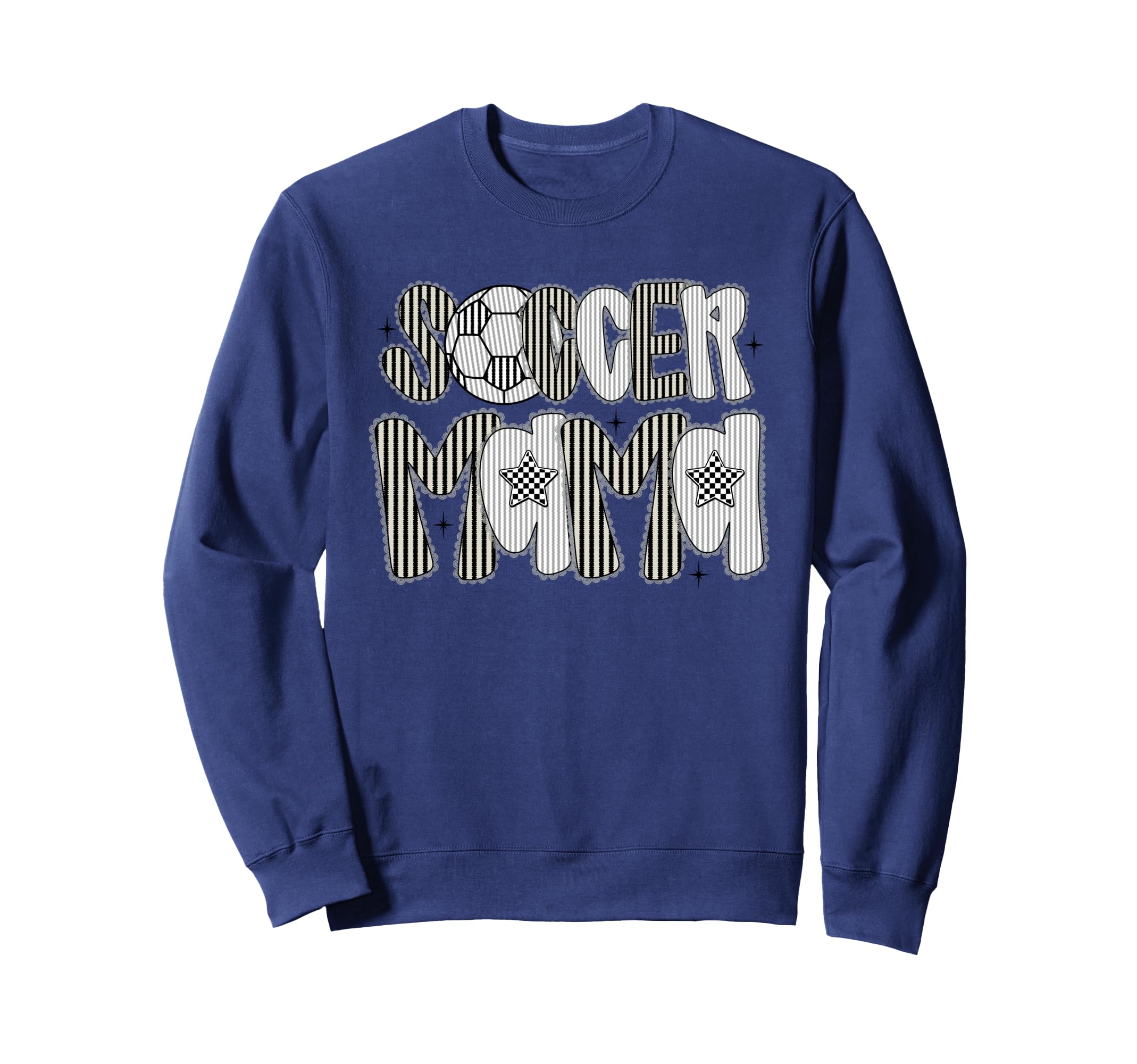 Soccer Mama Lace Mothers Day Soccer Sweatshirt - Trendy Graphic Men Women