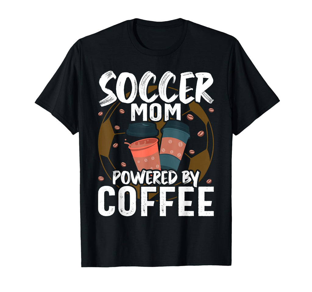 Funny Soccer Mom And Coffee T-Shirt - Minimalist Print for Adults