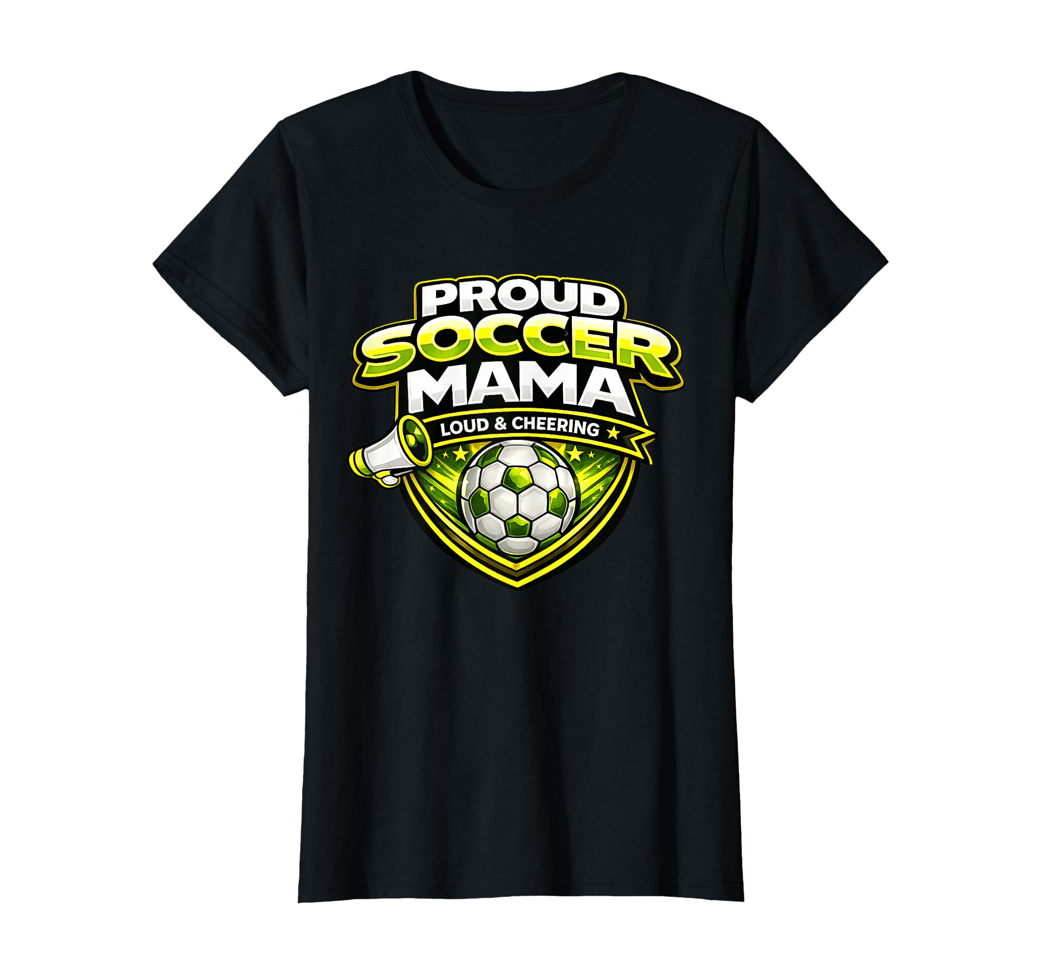 Soccer Mama Funny Proud Loud T-Shirt - Fun Novelty Design Men Women