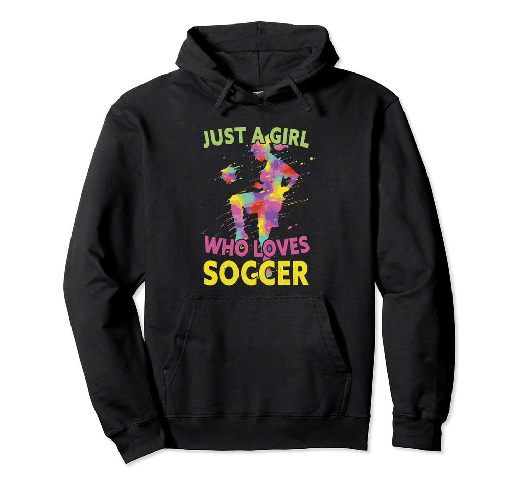 Just Who Loves Soccer Hoodie - Novelty Apparel for Adults
