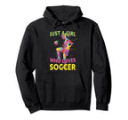 Just Who Loves Soccer Hoodie - Novelty Apparel for Adults