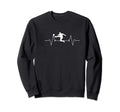 Soccer Heartbeat Soccer Player Gift Sweatshirt - Unique Graphic for Adults