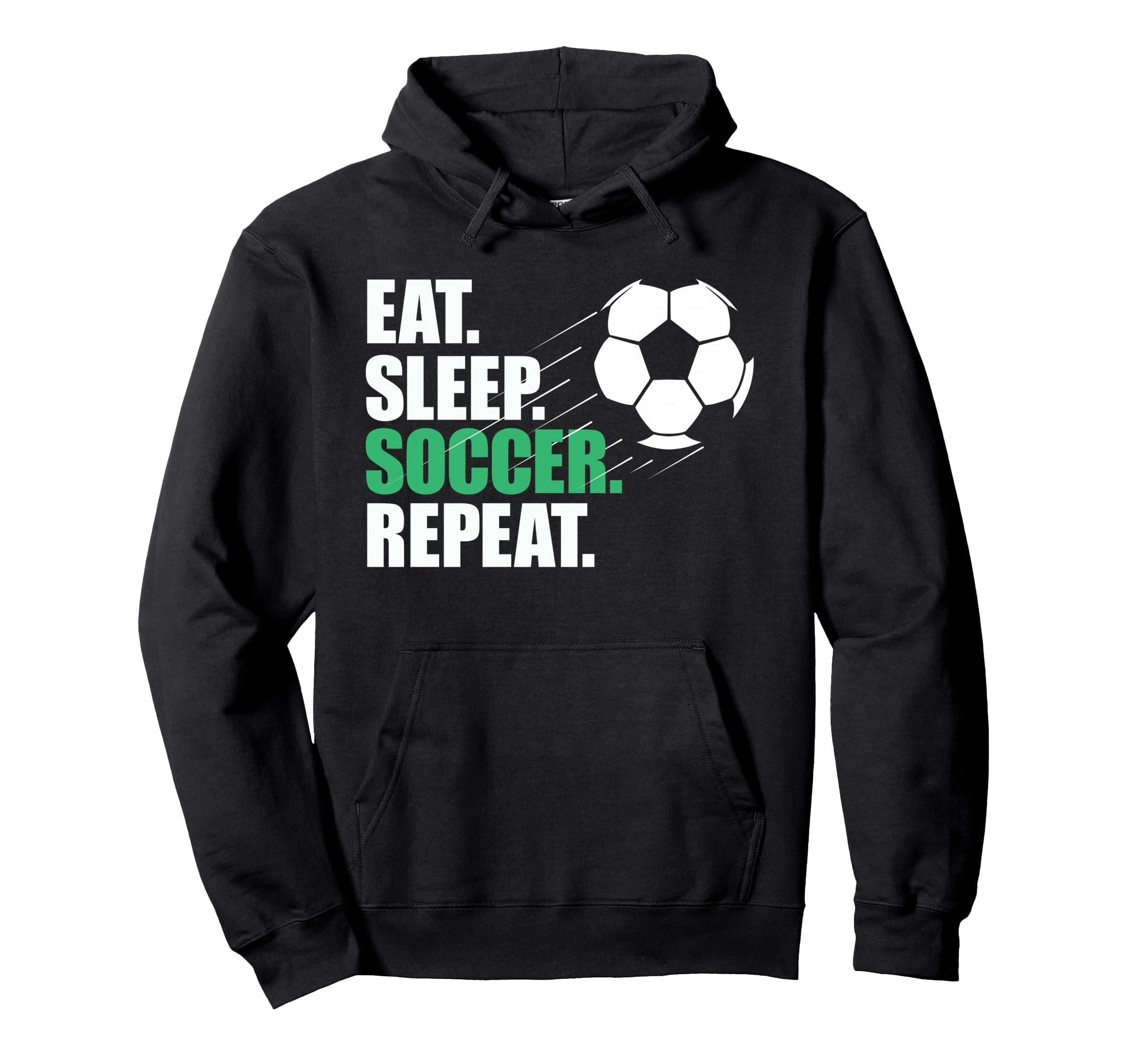 Eat Sleep Soccer Repeat Coaches Players Hoodie - Unique Graphic Men Women