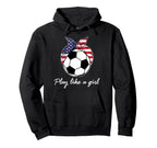 Play Like Womens Team Fan Supporter Hoodie - Graphic Print Men Women