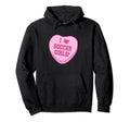 I Love Soccer Novelty Fun Hoodie - Trendy Graphic Unisex