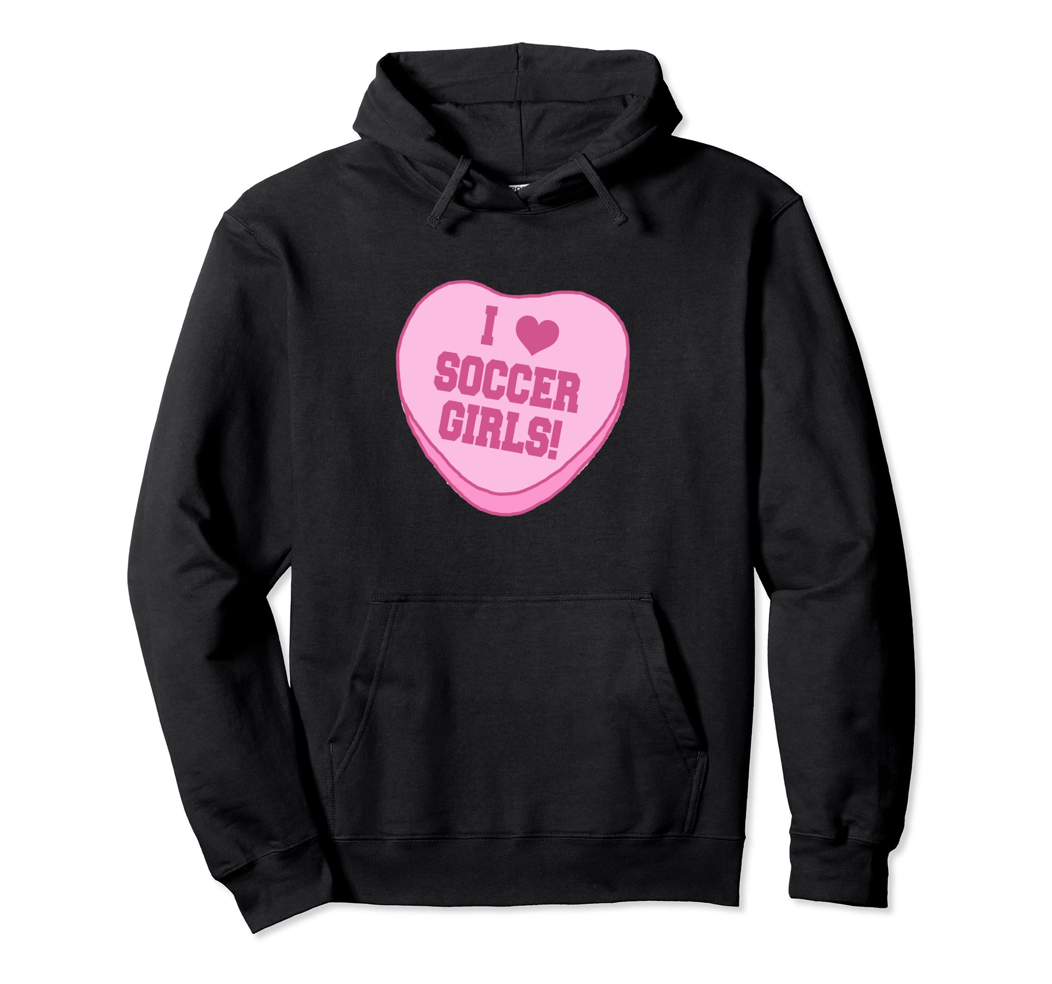 I Love Soccer Novelty Fun Hoodie - Trendy Graphic Unisex