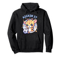 Kickin It Soccer Player Giraffe Ball Hoodie - Graphic Print Men Women