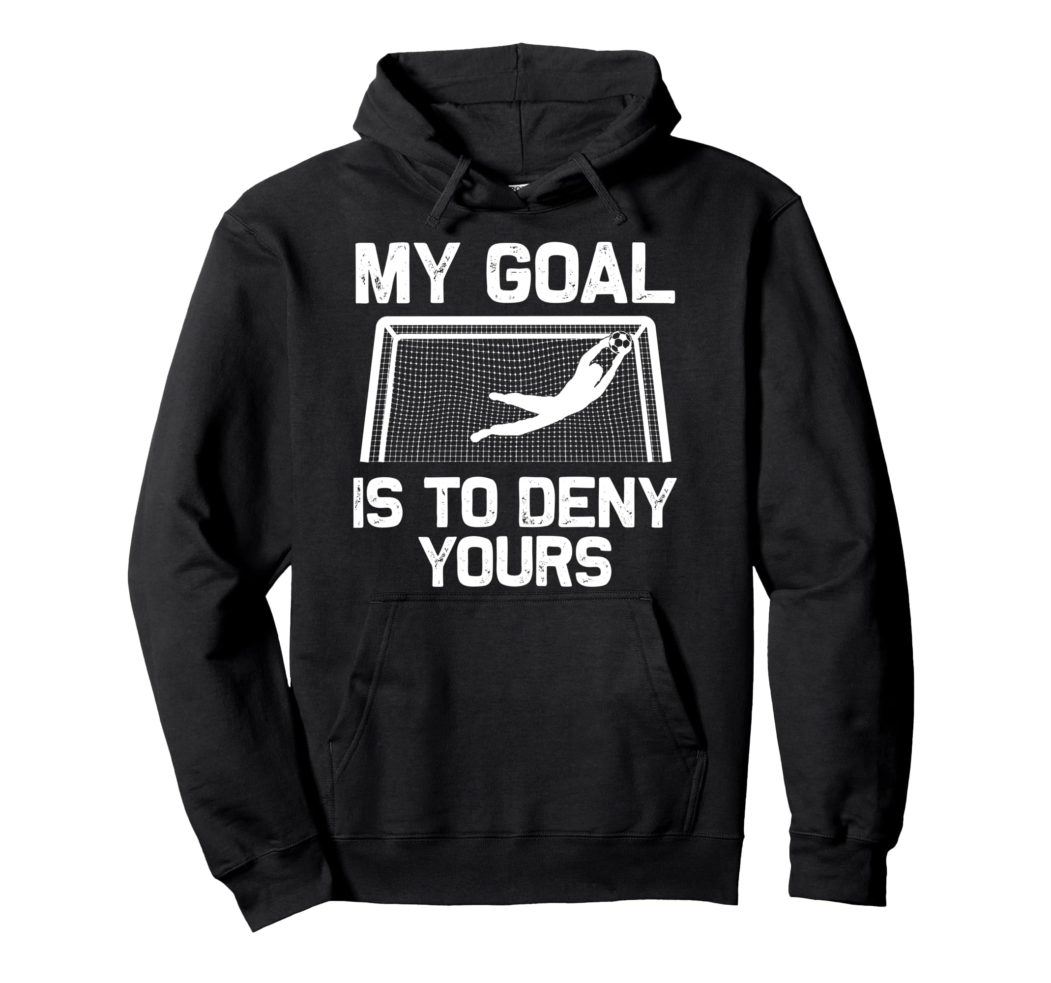 Soccer Goalie Art Gag Soccer Player Hoodie - Unique Graphic Unisex