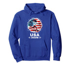 American Flag Soccer Soccer 2028 Hoodie - Minimalist Print Unisex
