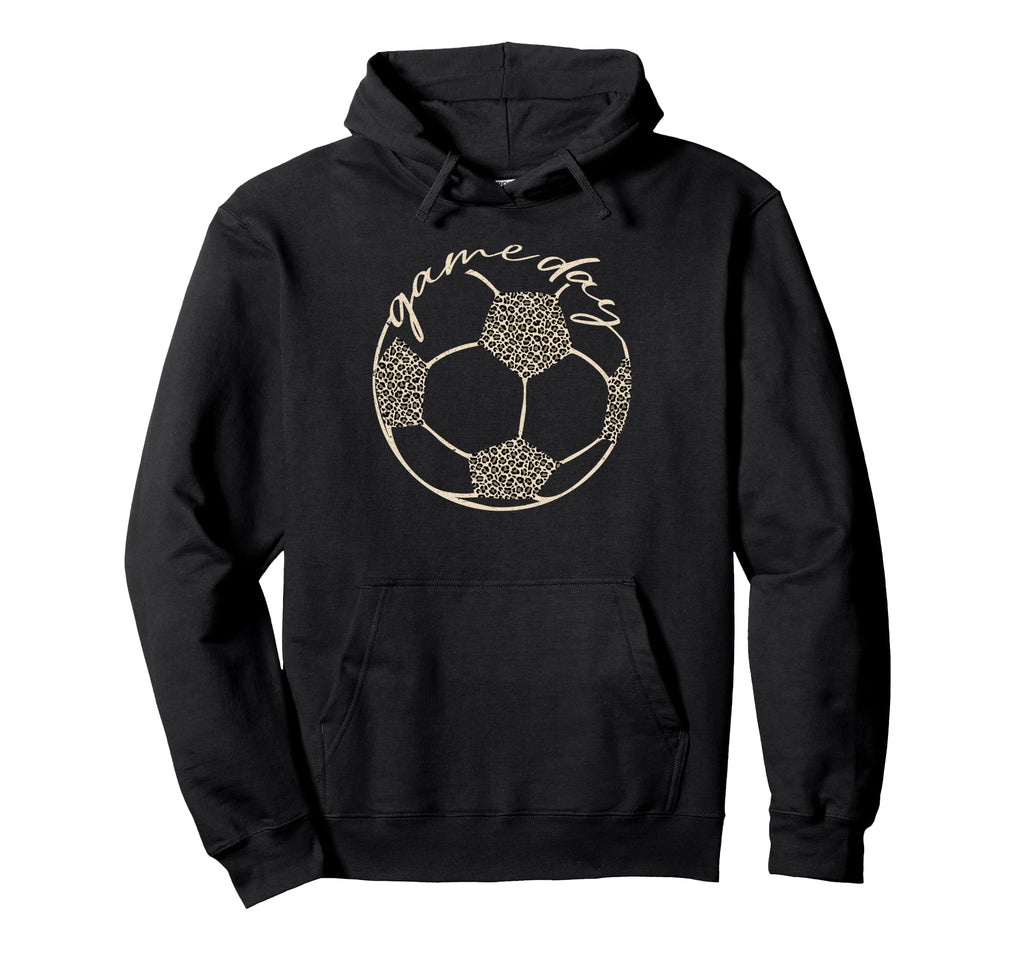 Soccer Game Day Leopard Cheetah Hoodie - Aesthetic Graphic for Adults
