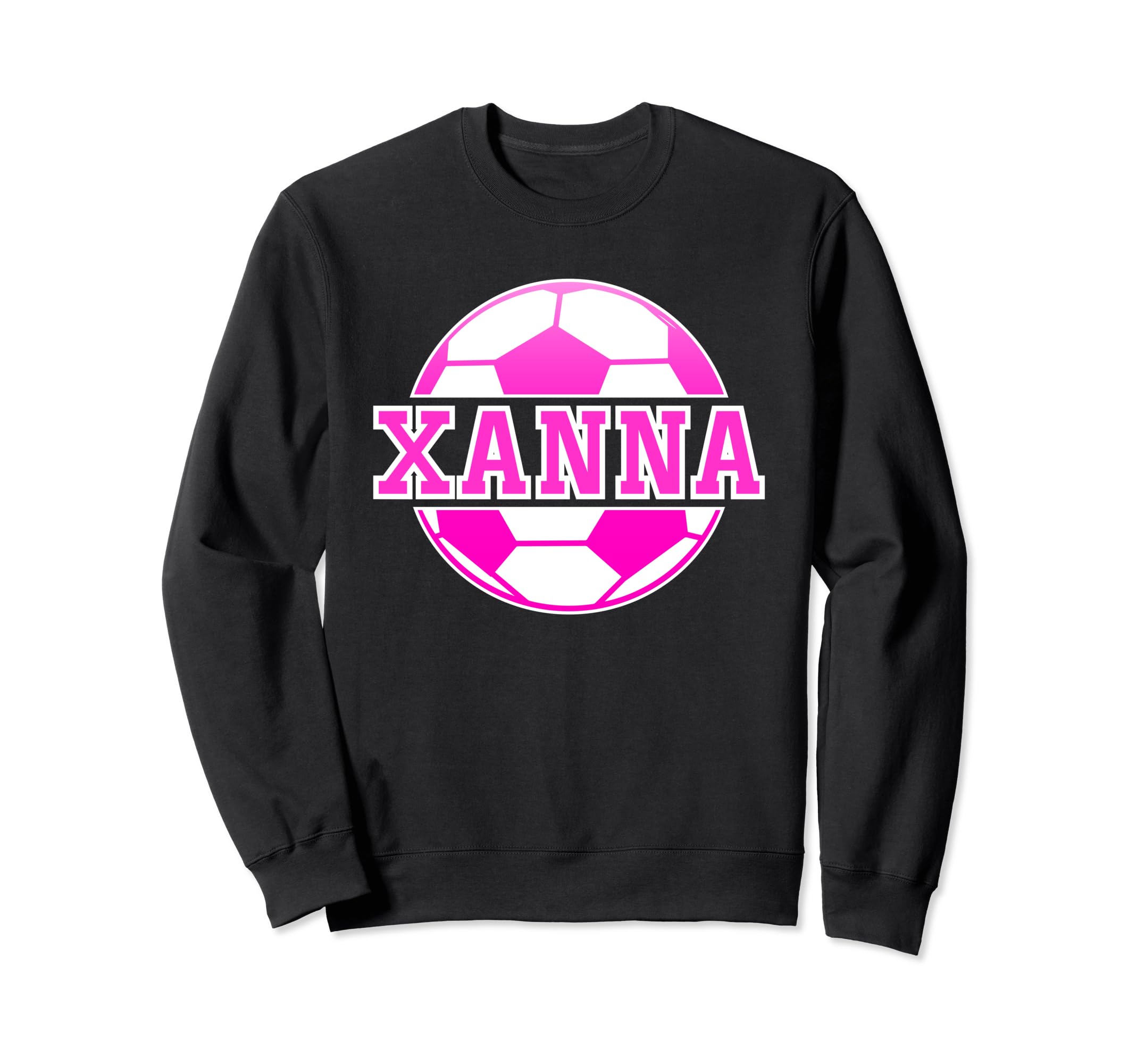 Xanna Name Soccer Play Football Sweatshirt - Aesthetic Graphic for Adults