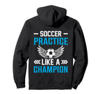 Football Jersey Soccer Practice Hoodie - Casual Everyday Wear Men Women