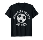 Arlington County Soccer Distressed 90S T-Shirt - Graphic Print for Adults