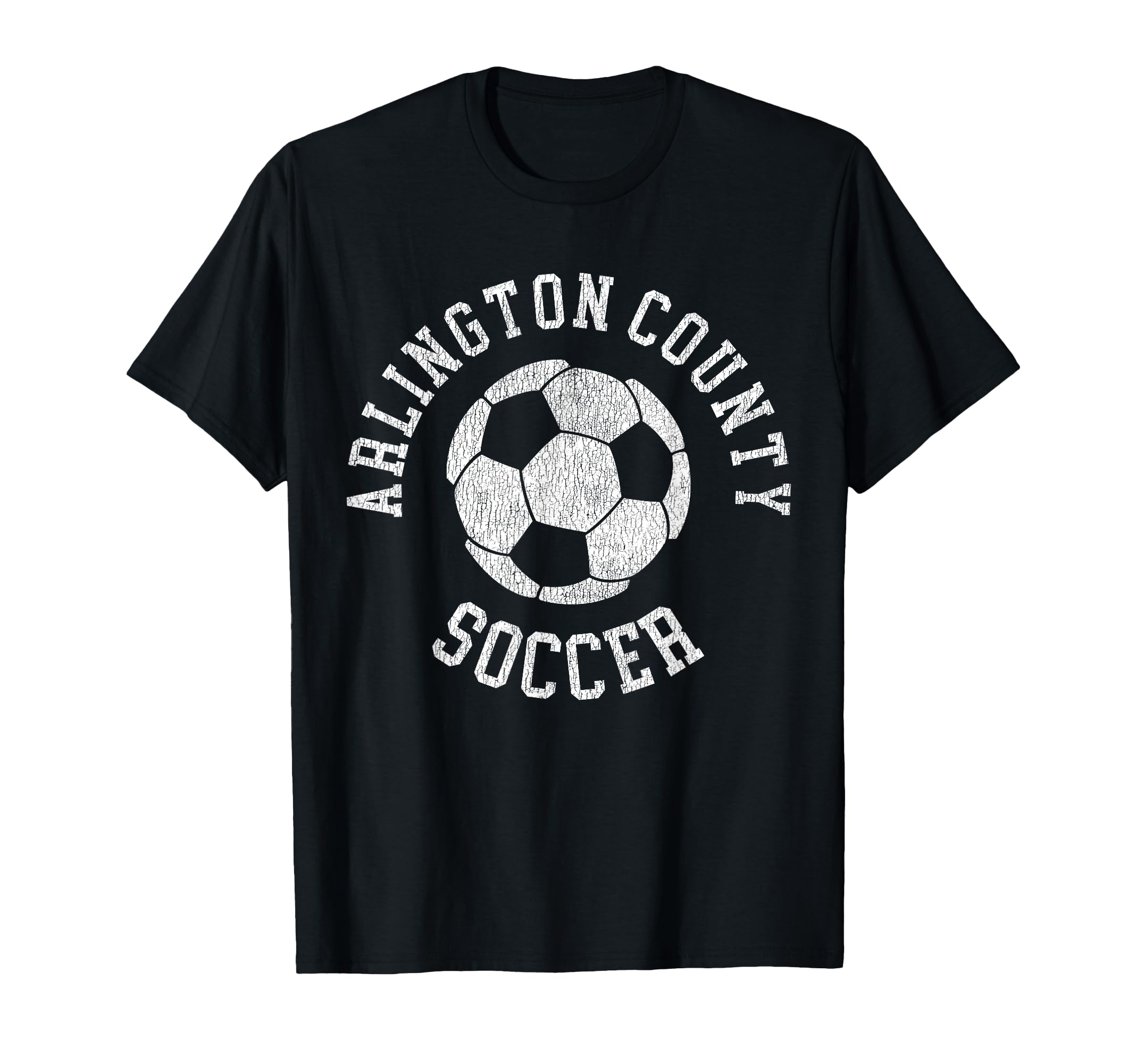 Arlington County Soccer Distressed 90S T-Shirt - Graphic Print for Adults