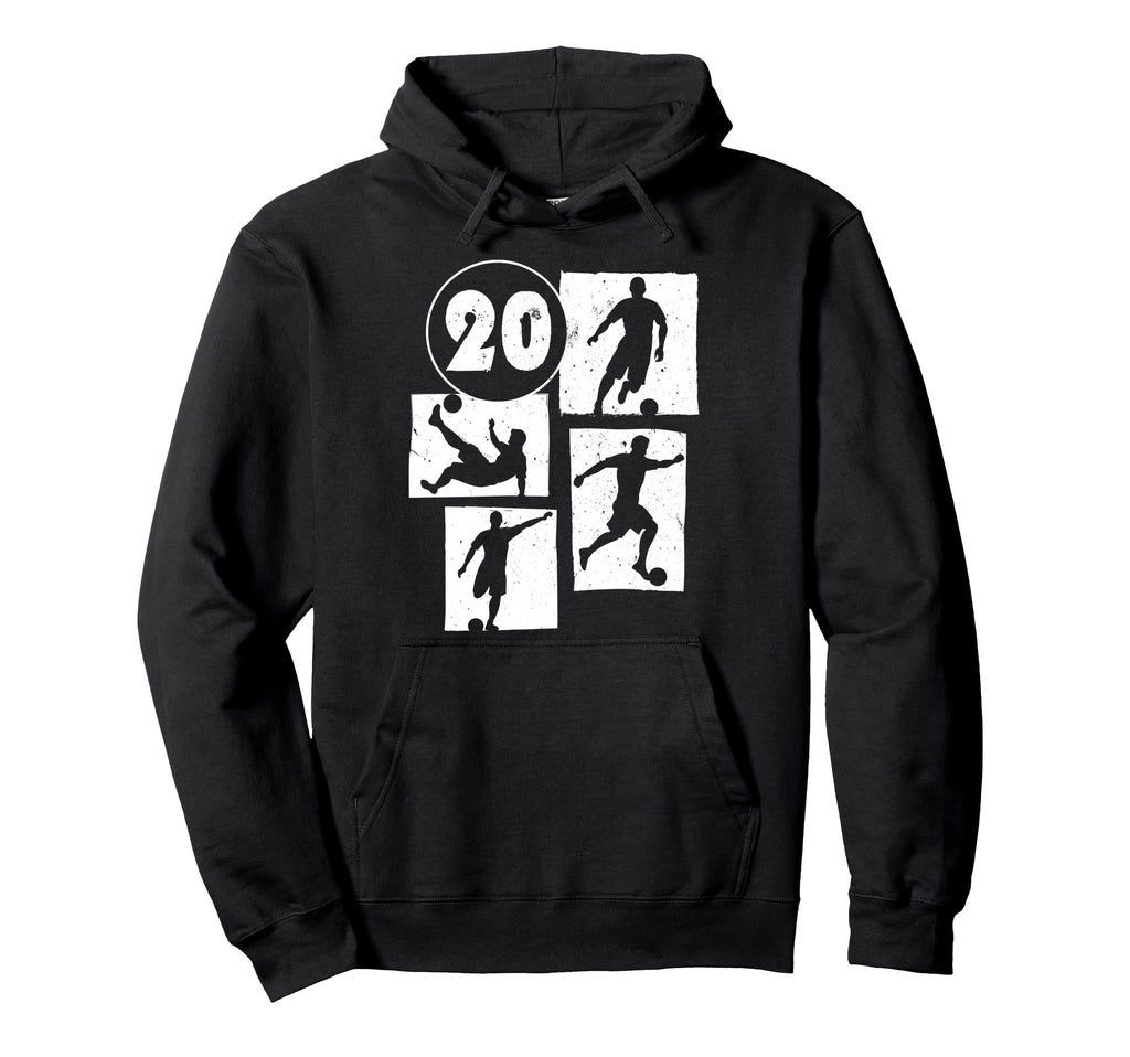 20Th Birthday Soccer Player Football 20 Hoodie - Custom Art Print Unisex