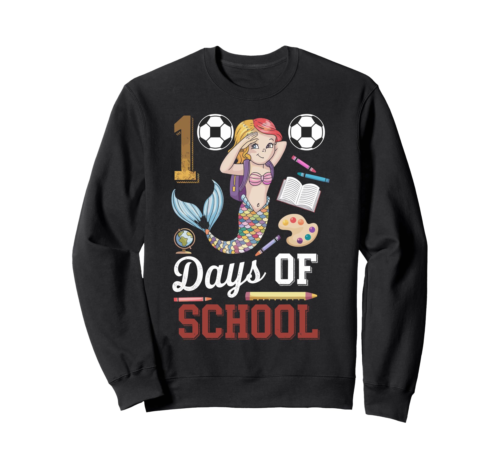 100 Day School Old Costume 100 Sweatshirt - Custom Art Print for Adults
