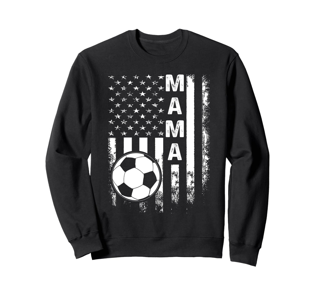 Soccer Mama America Flag Sweatshirt - Aesthetic Graphic Unisex
