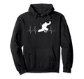 Funny Ice Hockey Goalkeeper Heartbeat Hoodie - Graphic Print Men Women