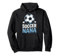 Soccer Nana Heart Soccer Lovers Hoodie - Trendy Graphic Unisex