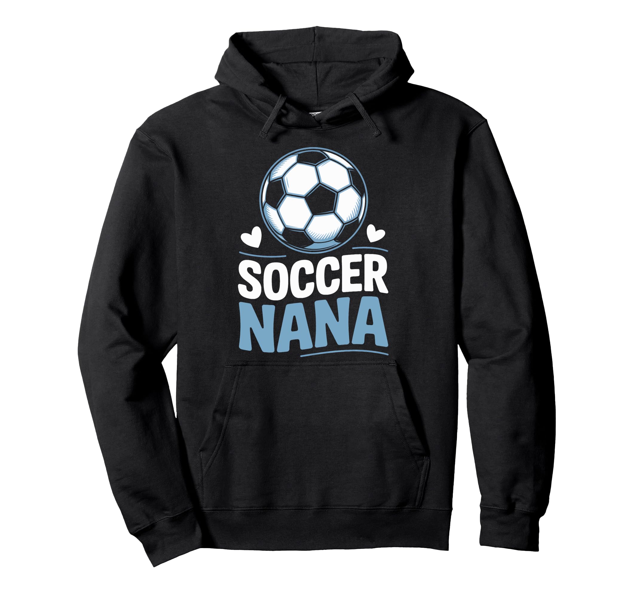 Soccer Nana Heart Soccer Lovers Hoodie - Trendy Graphic Unisex