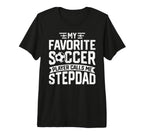 Soccer Player Call Me Stepdad T-Shirt - Minimalist Print for Adults