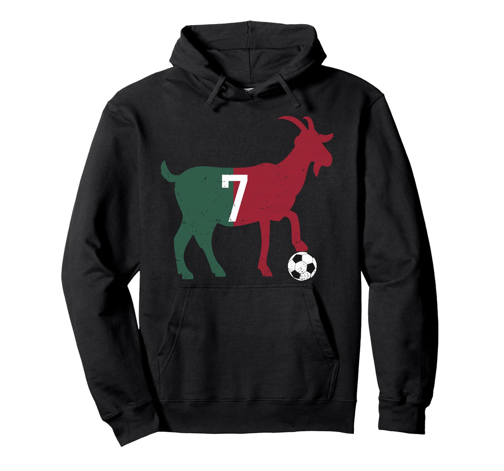 Goat 7 Number 7 Goat Football Soccer Hoodie - Streetwear Style Unisex