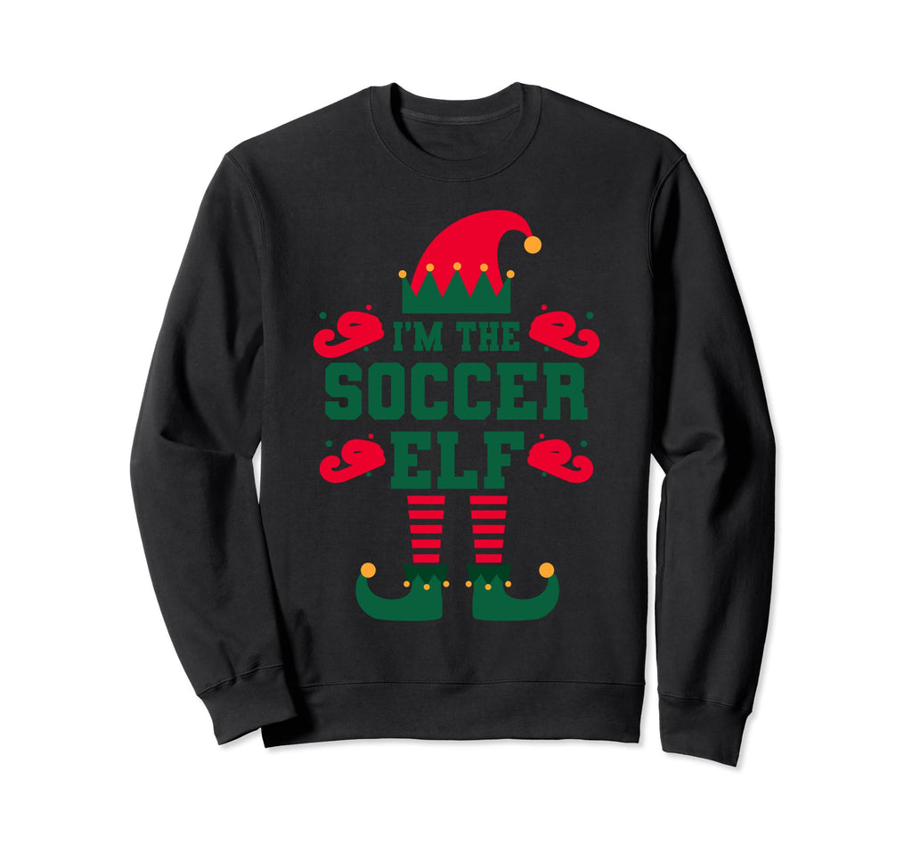 Matching Family Im Soccer Elf Sweatshirt - Unique Graphic Men Women