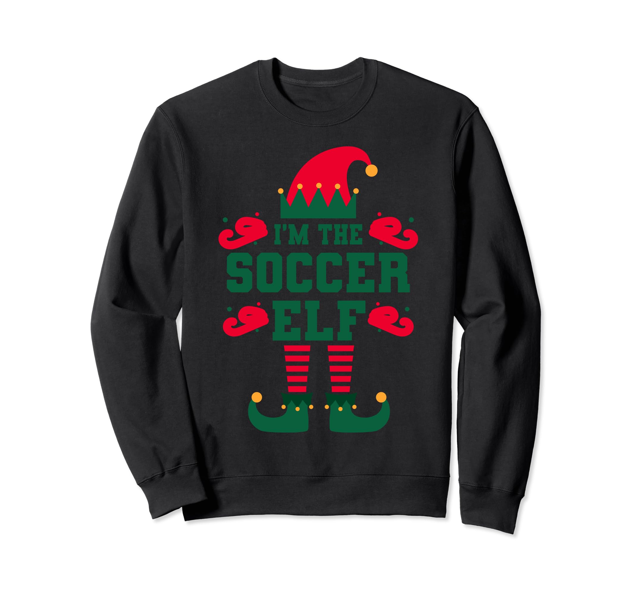 Matching Family Im Soccer Elf Sweatshirt - Unique Graphic Men Women