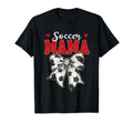 Soccer Mama Bow Leopard Soccer Lovers T-Shirt - Unique Graphic for Adults