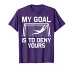 Soccer Goalie Art Gag Soccer Player T-Shirt - Fun Novelty Design for Adults