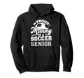 Proud Mommy Soccer Ball Senior Hoodie - Casual Everyday Wear Men Women