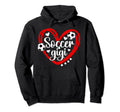 Soccer Gigi Heart Grandma Gigi Soccer Hoodie - Minimalist Print for Adults