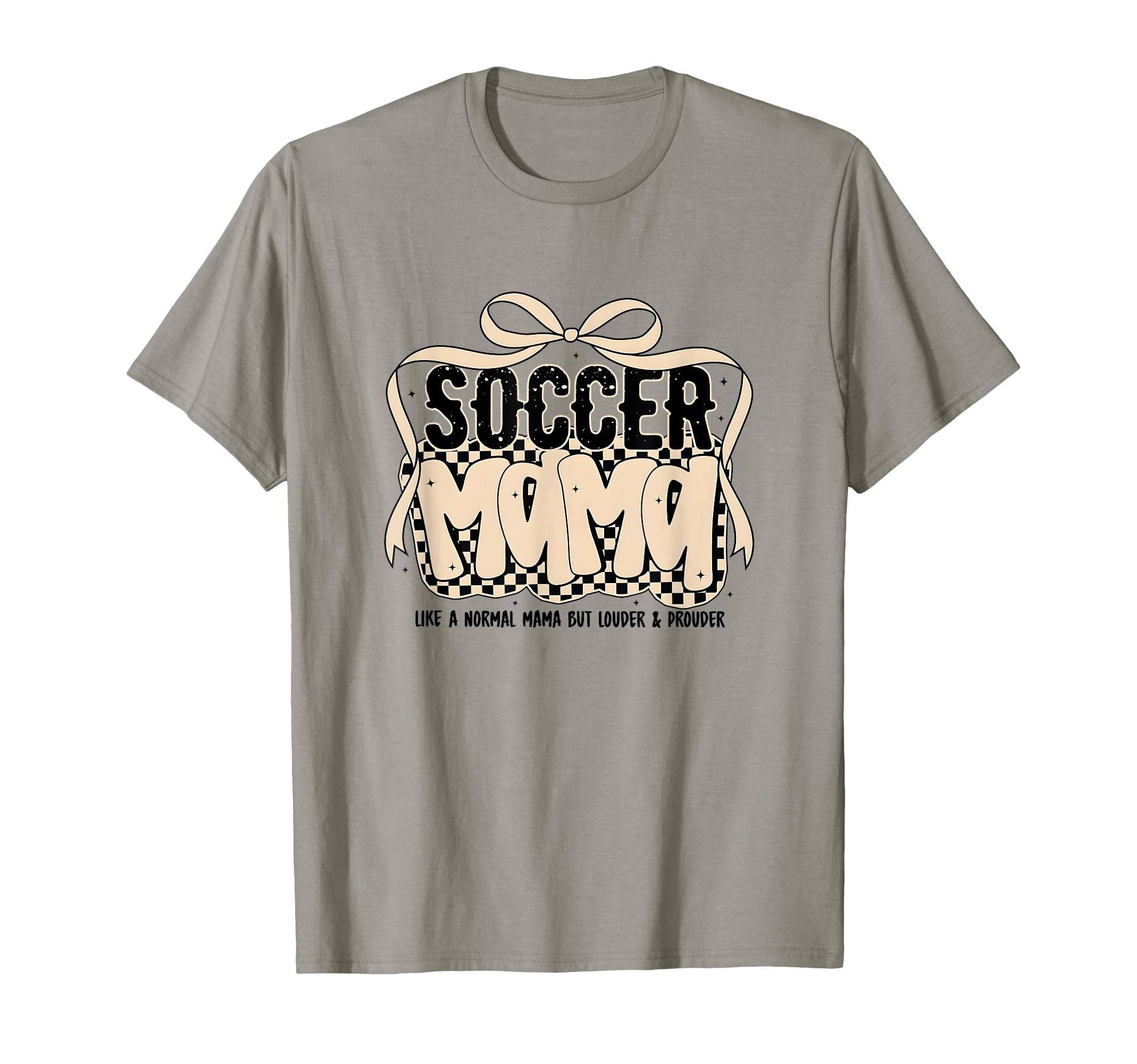 Soccer Mama Coquette Bow Game Day T-Shirt - Fun Novelty Design for Adults